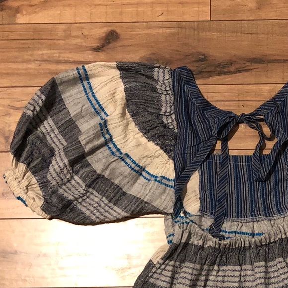Free People Striped Puff Sleeve Min… - Picture 7 of 10
